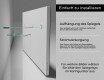 Rechteckiger Badspiegel mit LED Beleuchtung L49 #7