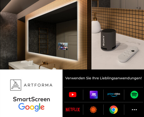 Rechteckiger Badspiegel mit LED Beleuchtung L58 #4