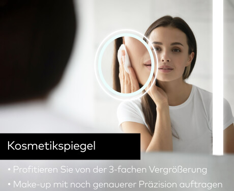 Spiegel mit Rahmen und LED Industrial Beleuchtung FrameLine L61 #10