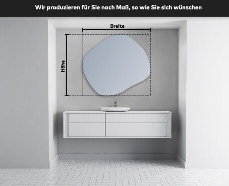 Wandspiegel Beleuchtet unregelmäßige Form R221 #3